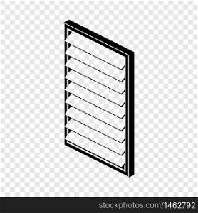 Rectangular window frame icon. Simple illustration of rectangular window frame vector icon for web. Rectangular window frame icon, simple black style
