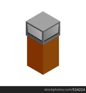 Recycle bin icon in isometric 3d style on a white background. Recycle bin icon, isometric 3d style