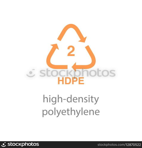 recycle code icon vector template