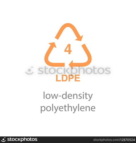 recycle code icon vector template