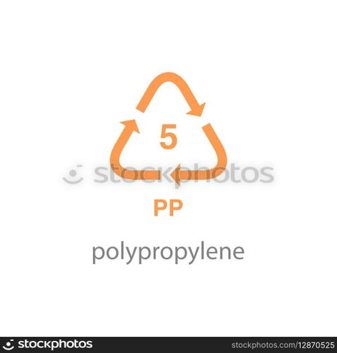recycle code icon vector template