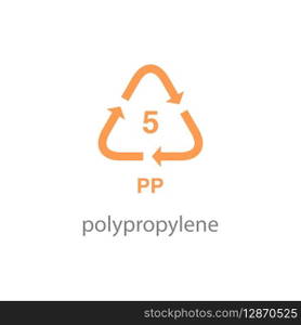 recycle code icon vector template