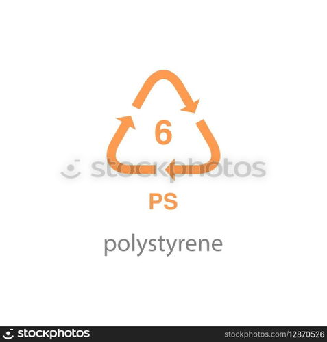 recycle code icon vector template