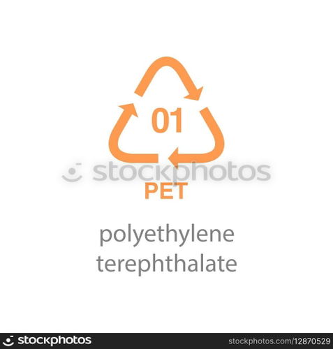 recycle code icon vector template