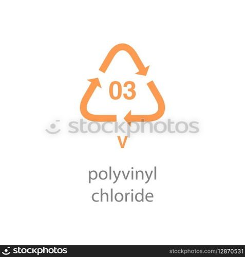 recycle code icon vector template
