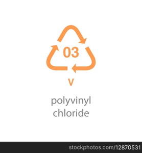 recycle code icon vector template