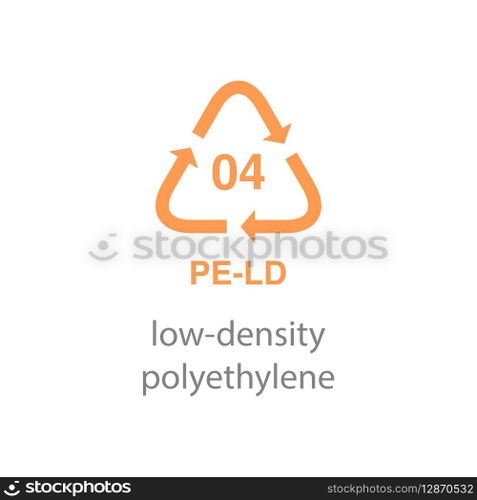 recycle code icon vector template