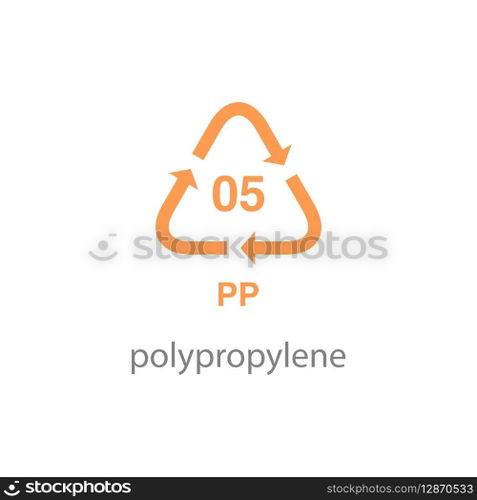 recycle code icon vector template
