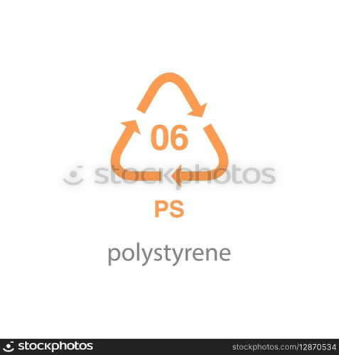 recycle code icon vector template