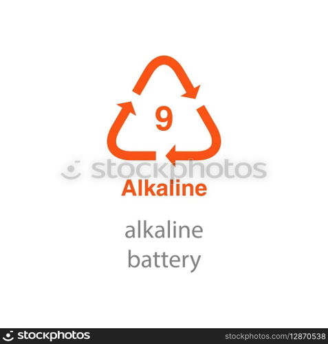 recycle code icon vector template