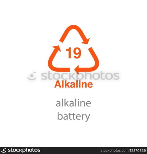 recycle code icon vector template