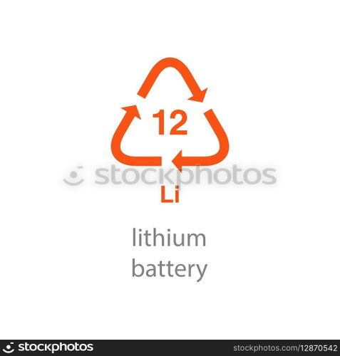 recycle code icon vector template