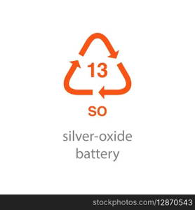 recycle code icon vector template