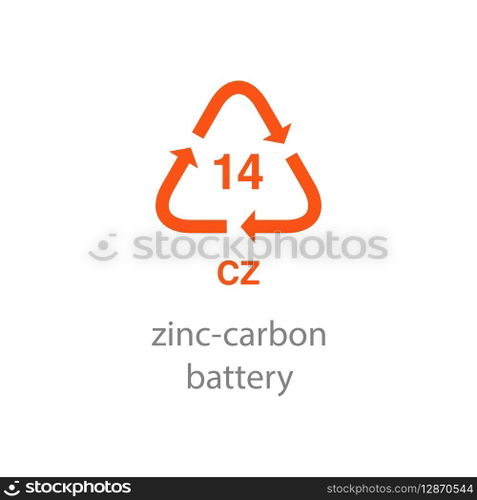 recycle code icon vector template