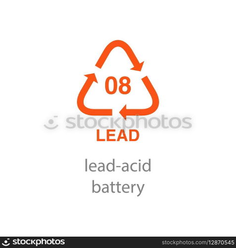 recycle code icon vector template