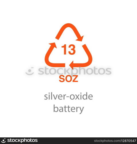recycle code icon vector template