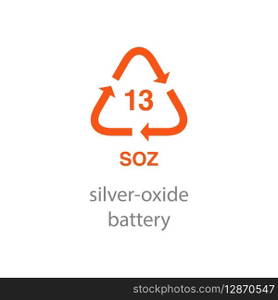 recycle code icon vector template