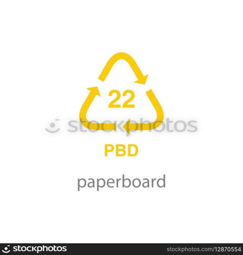 recycle code icon vector template
