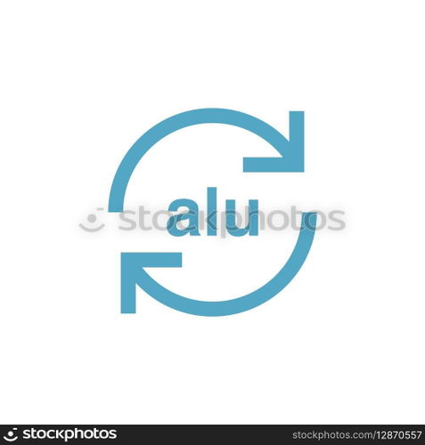 recycle code icon vector template