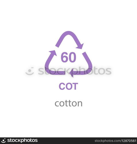 recycle code icon vector template