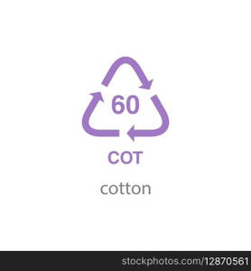 recycle code icon vector template