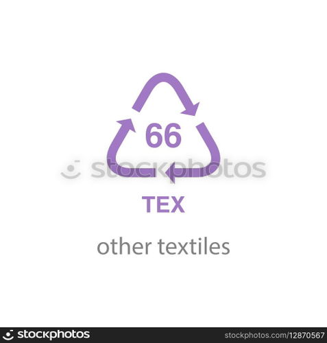 recycle code icon vector template