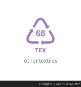 recycle code icon vector template