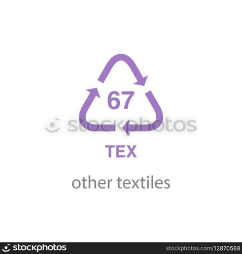 recycle code icon vector template