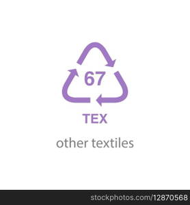 recycle code icon vector template