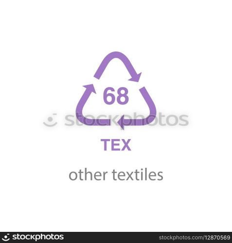recycle code icon vector template