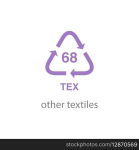 recycle code icon vector template