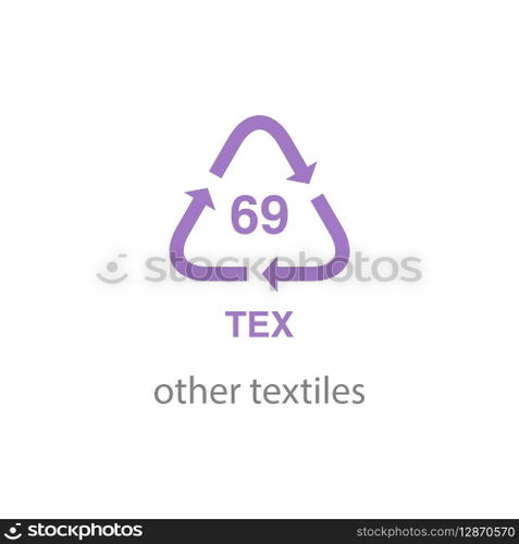 recycle code icon vector template