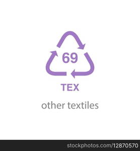 recycle code icon vector template