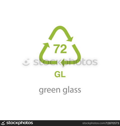recycle code icon vector template