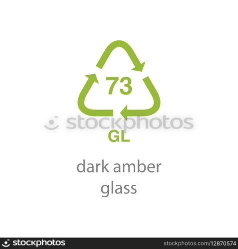 recycle code icon vector template