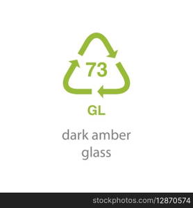 recycle code icon vector template