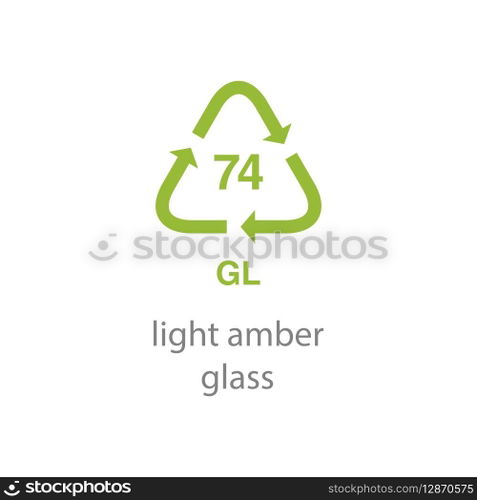 recycle code icon vector template