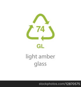 recycle code icon vector template