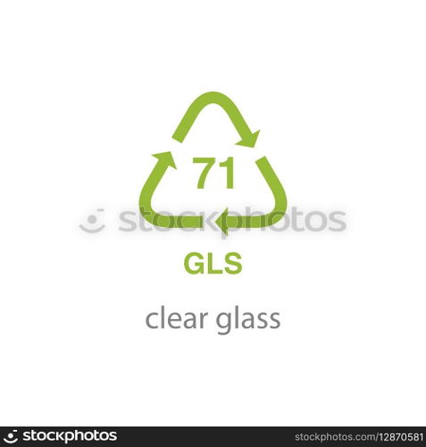 recycle code icon vector template