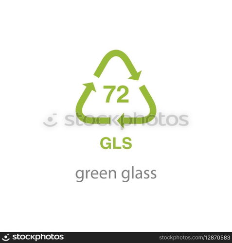 recycle code icon vector template