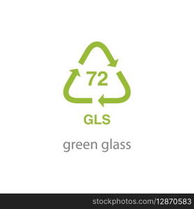 recycle code icon vector template