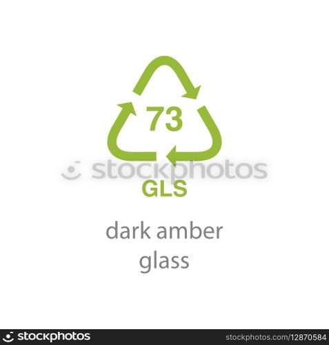 recycle code icon vector template