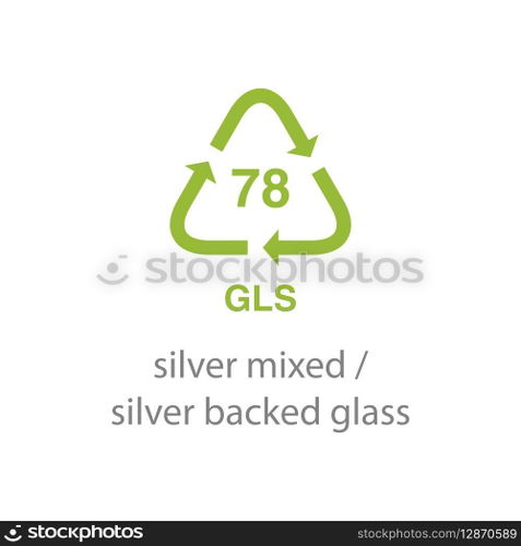 recycle code icon vector template