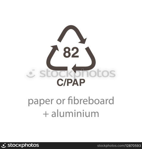 recycle code icon vector template