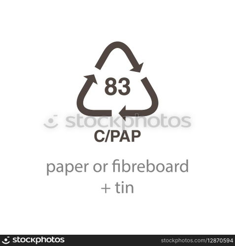 recycle code icon vector template