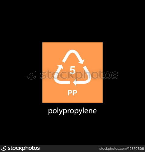 recycle code icon vector template