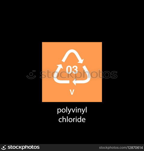 recycle code icon vector template