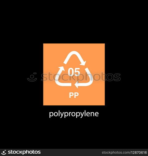 recycle code icon vector template