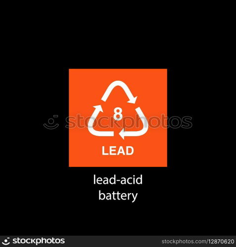recycle code icon vector template