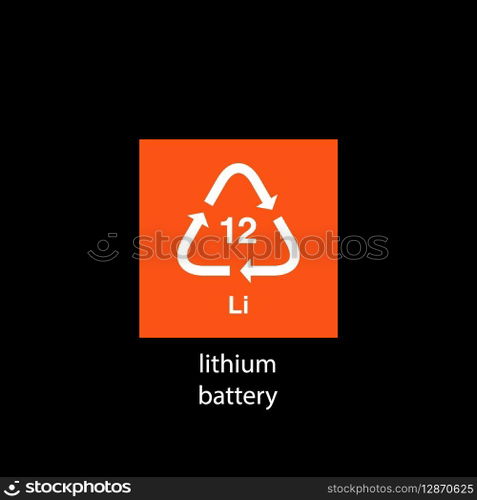 recycle code icon vector template